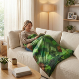 Manta terapéutica original - Manta con peso de paisaje Minecraft con funda de algodón para niños y adultos