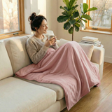 Manta terapéutica original - Manta con peso con funda de algodón en rosa para adultos