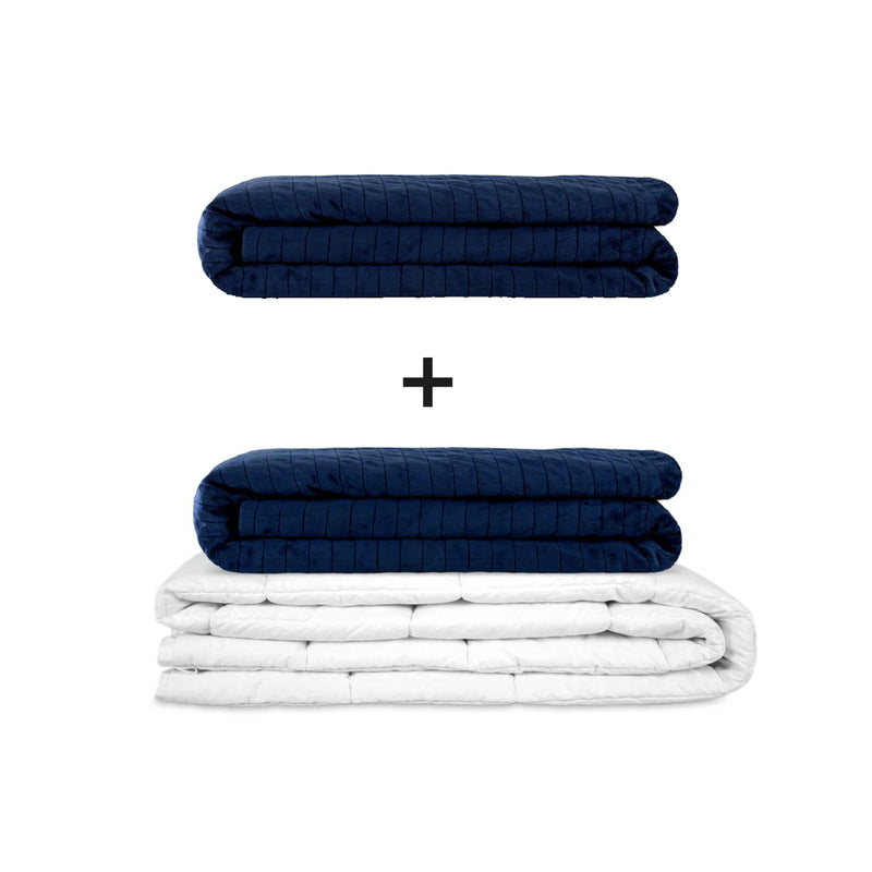 Manta terapéutica original - Juego de mantas con peso para adultos incluyendo 2 fundas a elegir