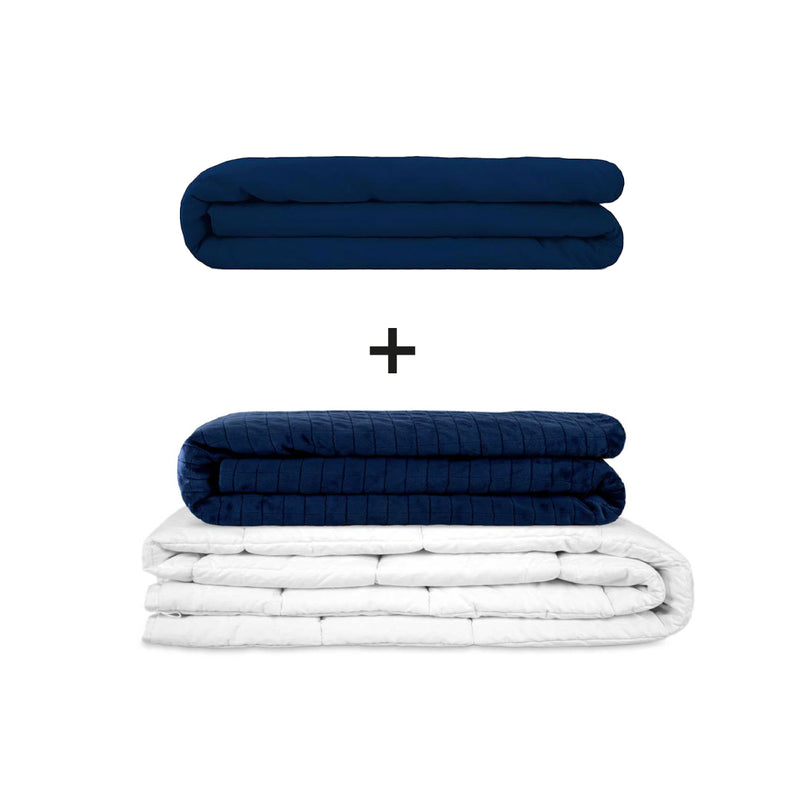 Manta terapéutica original - Juego de mantas con peso para adultos incluyendo 2 fundas a elegir