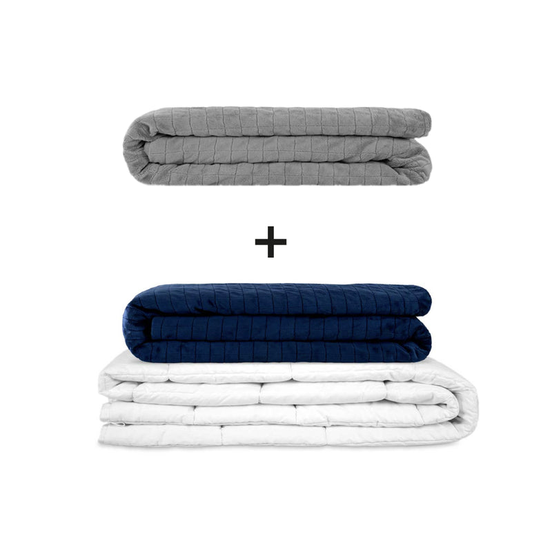 Manta terapéutica original - Juego de mantas con peso para adultos incluyendo 2 fundas a elegir