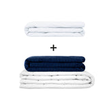 Manta terapéutica original - Juego de mantas con peso para adultos incluyendo 2 fundas a elegir