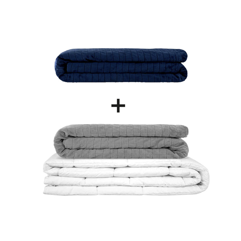 Manta terapéutica original - Juego de mantas con peso para adultos incluyendo 2 fundas a elegir