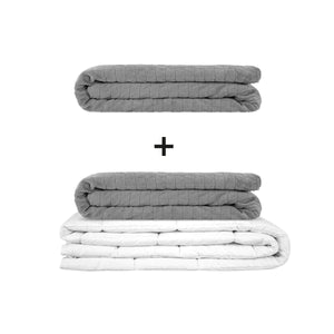 Manta terapéutica original - Juego de mantas con peso para adultos incluyendo 2 fundas a elegir