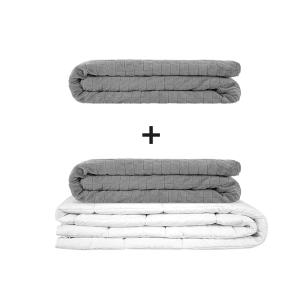 Manta terapéutica original - Juego de mantas con peso para adultos incluyendo 2 fundas a elegir