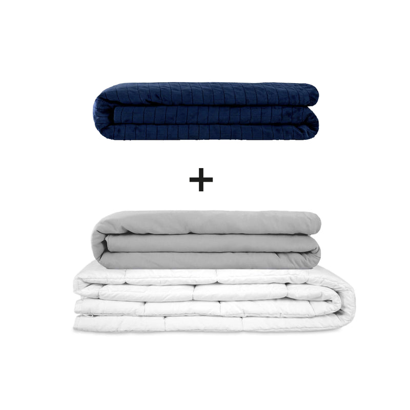 Manta terapéutica original - Juego de mantas con peso para adultos incluyendo 2 fundas a elegir