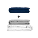 Manta terapéutica original - Juego de mantas con peso para adultos incluyendo 2 fundas a elegir