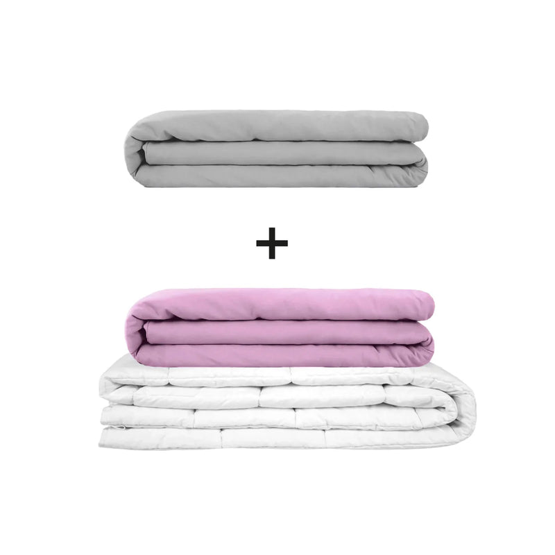 Manta terapéutica original - Juego de mantas con peso para adultos incluyendo 2 fundas a elegir