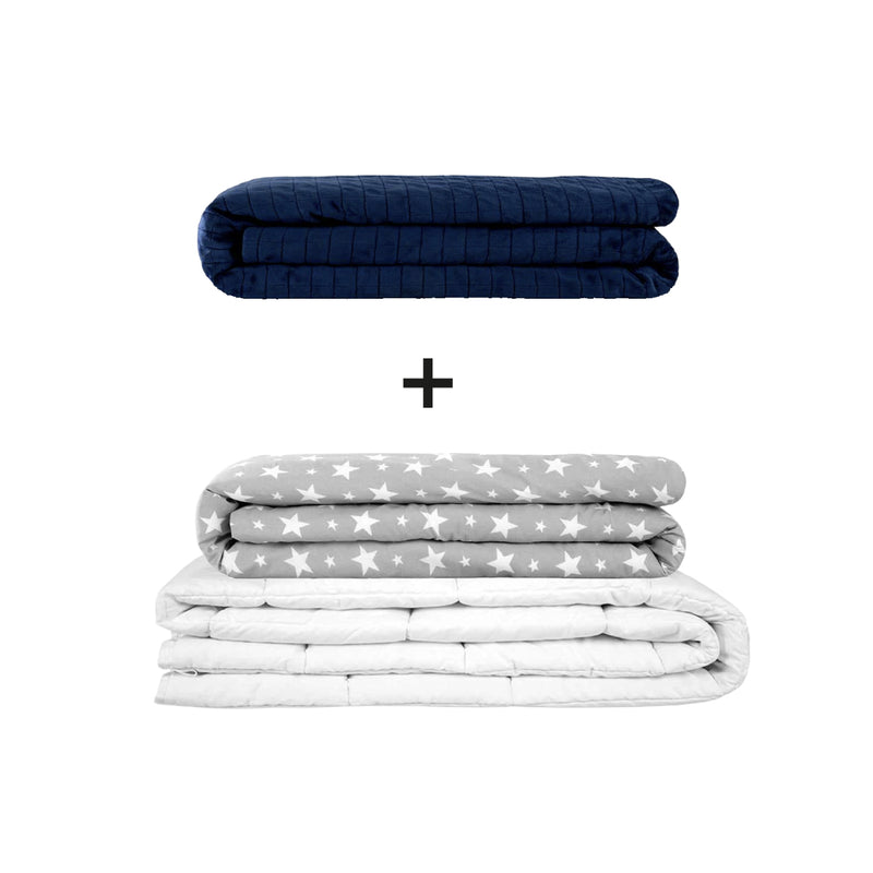 Manta terapéutica original - Juego de mantas con peso para adultos incluyendo 2 fundas a elegir