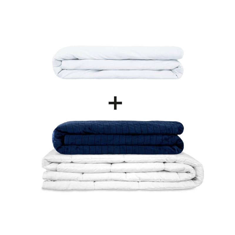 Manta terapéutica original - Juego de mantas con peso para adultos incluyendo 2 fundas a elegir