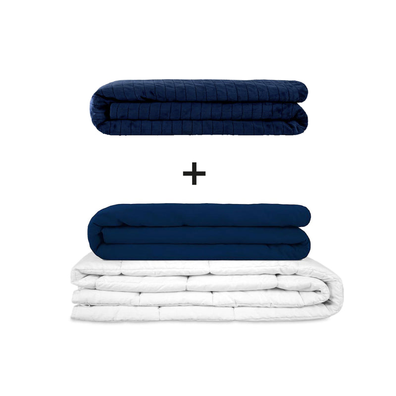 Manta terapéutica original - Juego de mantas con peso para adultos incluyendo 2 fundas a elegir