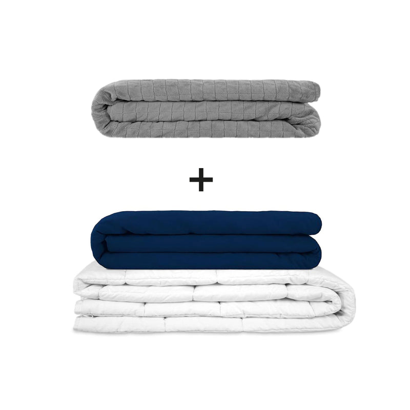 Manta terapéutica original - Juego de mantas con peso para adultos incluyendo 2 fundas a elegir