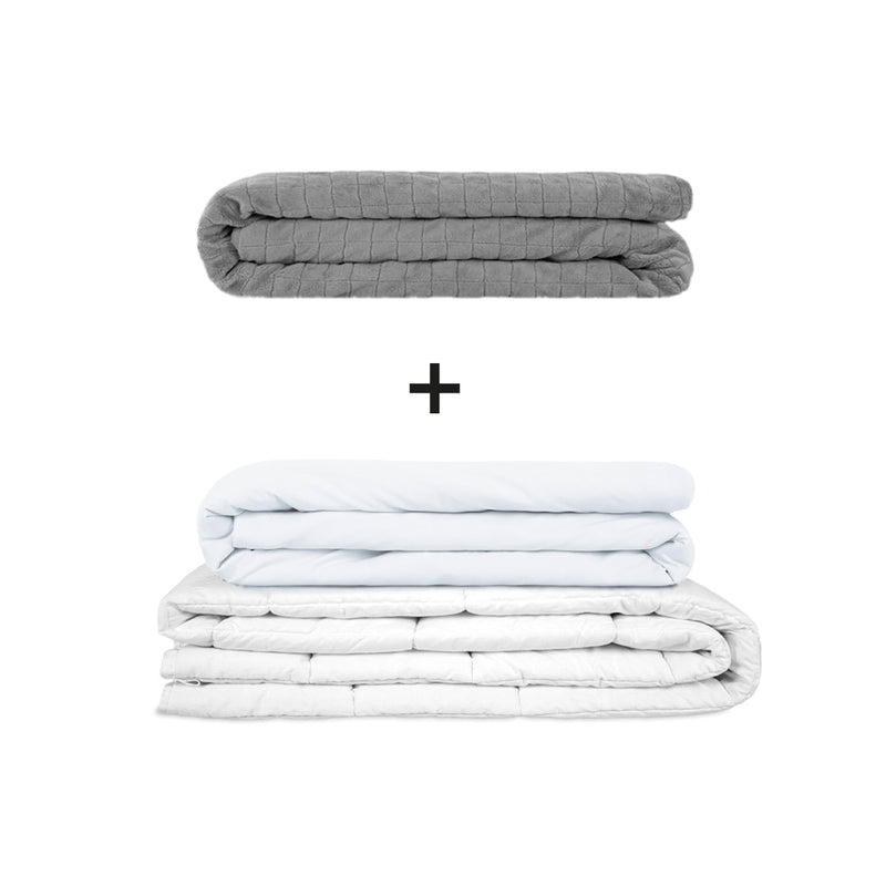 Manta terapéutica original - Juego de mantas con peso para adultos incluyendo 2 fundas a elegir