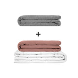 Manta terapéutica original - Juego de mantas con peso para adultos incluyendo 2 fundas a elegir