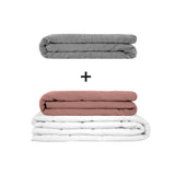 Manta terapéutica original - Juego de mantas con peso para adultos incluyendo 2 fundas a elegir