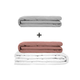 Manta terapéutica original - Juego de mantas con peso para adultos incluyendo 2 fundas a elegir