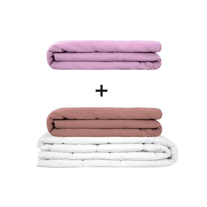 Manta terapéutica original - Juego de mantas con peso para adultos incluyendo 2 fundas a elegir