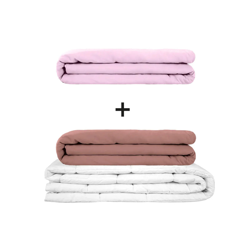 Manta terapéutica original - Juego de mantas con peso para adultos incluyendo 2 fundas a elegir