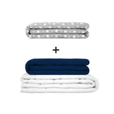 Manta terapéutica original - Juego de mantas con peso para adultos incluyendo 2 fundas a elegir