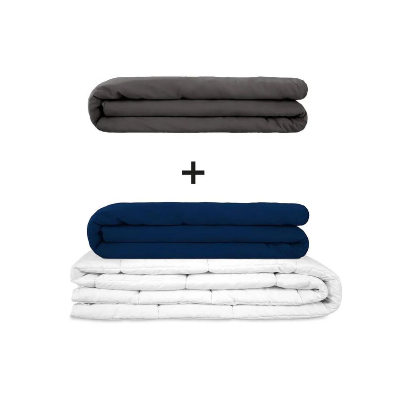 Manta terapéutica original - Juego de mantas con peso para adultos incluyendo 2 fundas a elegir