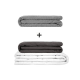 Manta terapéutica original - Juego de mantas con peso para adultos incluyendo 2 fundas a elegir