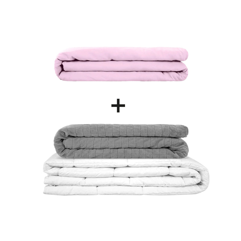 Manta terapéutica original - Juego de mantas con peso para adultos incluyendo 2 fundas a elegir