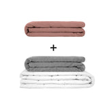 Manta terapéutica original - Juego de mantas con peso para adultos incluyendo 2 fundas a elegir