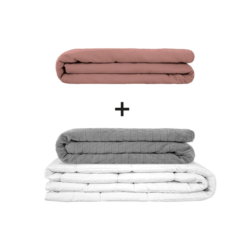 Manta terapéutica original - Juego de mantas con peso para adultos incluyendo 2 fundas a elegir
