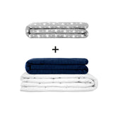 Manta terapéutica original - Juego de mantas con peso para adultos incluyendo 2 fundas a elegir