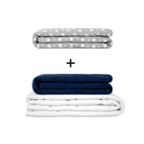 Manta terapéutica original - Juego de mantas con peso para adultos incluyendo 2 fundas a elegir