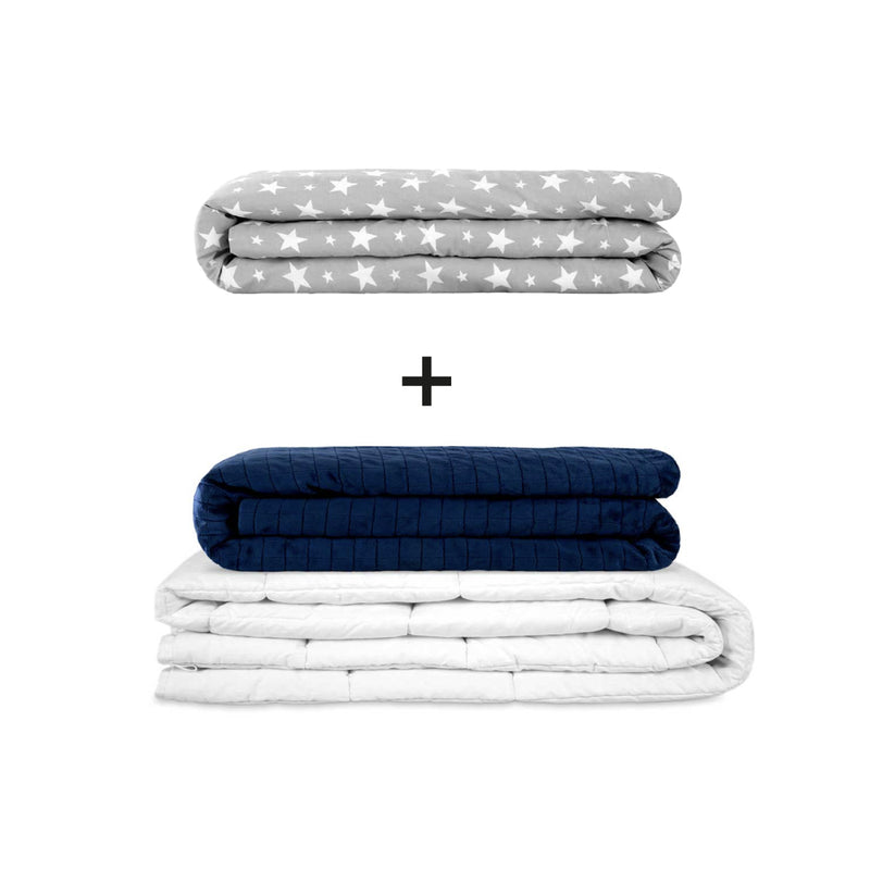 Manta terapéutica original - Juego de mantas con peso para adultos incluyendo 2 fundas a elegir