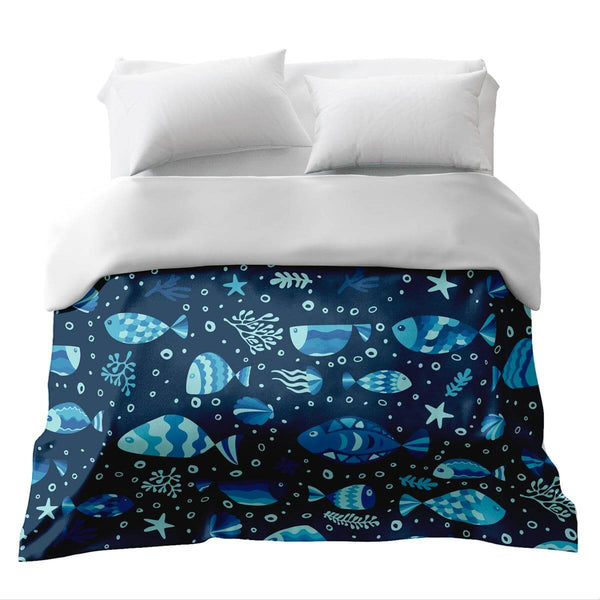 Manta terapéutica original - Funda de algodón Mundo submarino