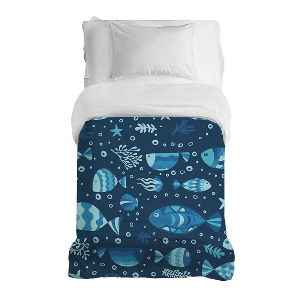 Manta terapéutica original - Funda de algodón Mundo submarino