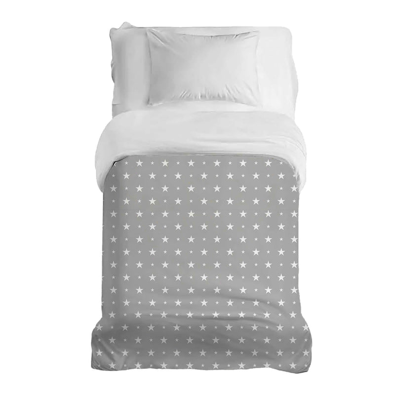 Manta terapéutica original - Funda de algodón en gris con estrellas