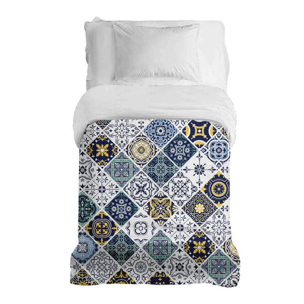 Manta terapéutica original - Funda de algodón Azulejos orientales
