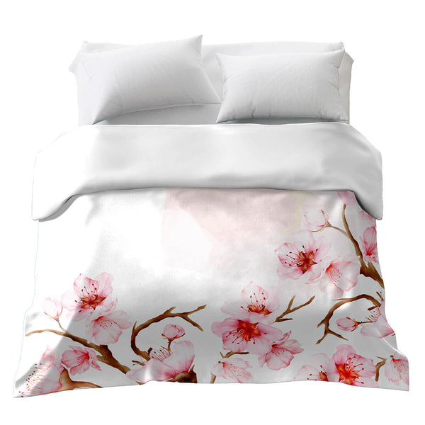 Manta terapéutica original - Funda de algodón Grandes flores de cerezo