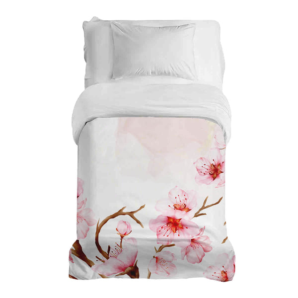Manta terapéutica original - Funda de algodón Grandes flores de cerezo