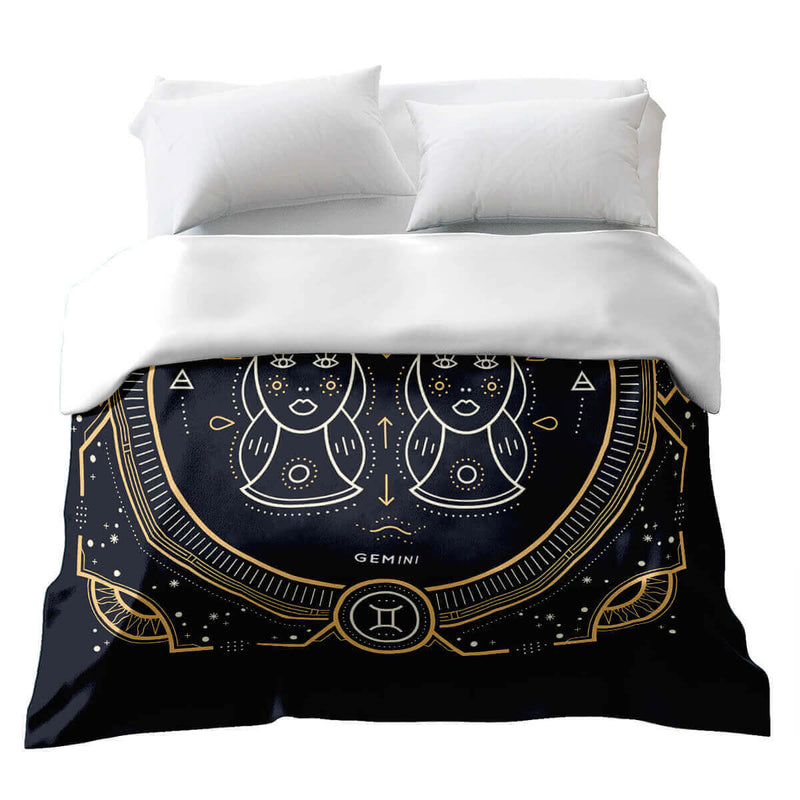 Manta terapéutica original - Funda de algodón Signo zodiacal Géminis