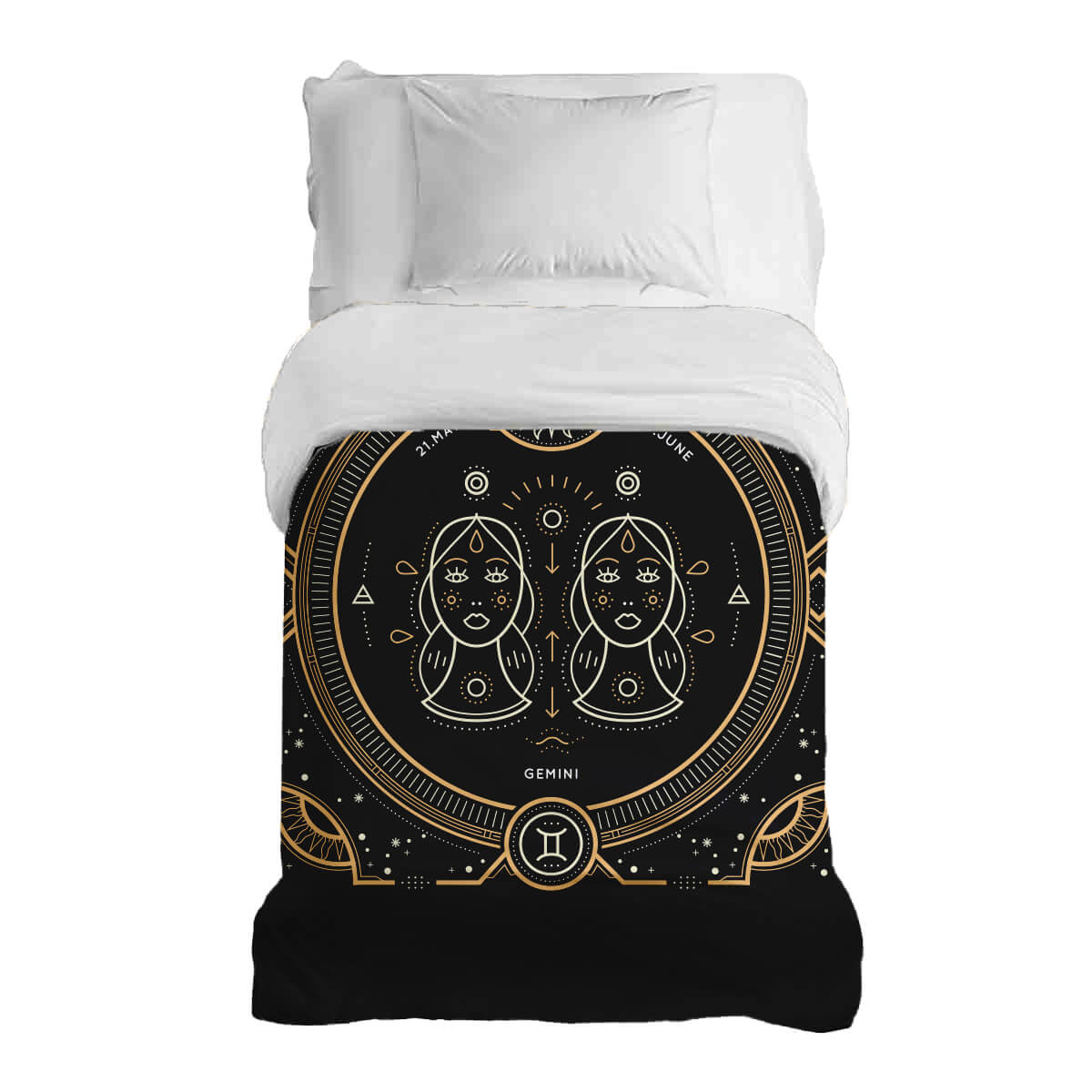 Manta terapéutica original - Funda de algodón Signo zodiacal Géminis