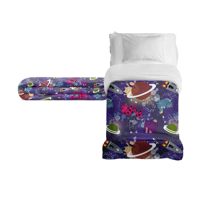 Manta terapéutica original - Manta con peso del espacio exterior con funda de algodón para niños