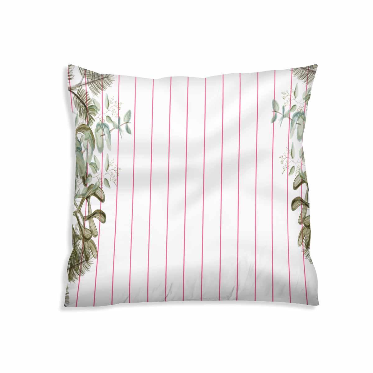 Almohada de salud blanca y roja con ramas para adultos