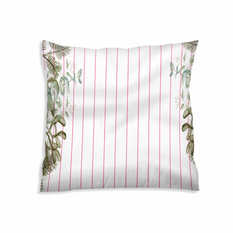 Almohada de salud blanca y roja con ramas para adultos