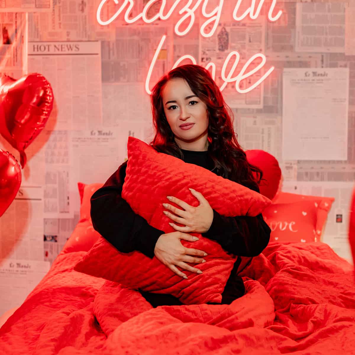 Almohada de salud roja para adultos