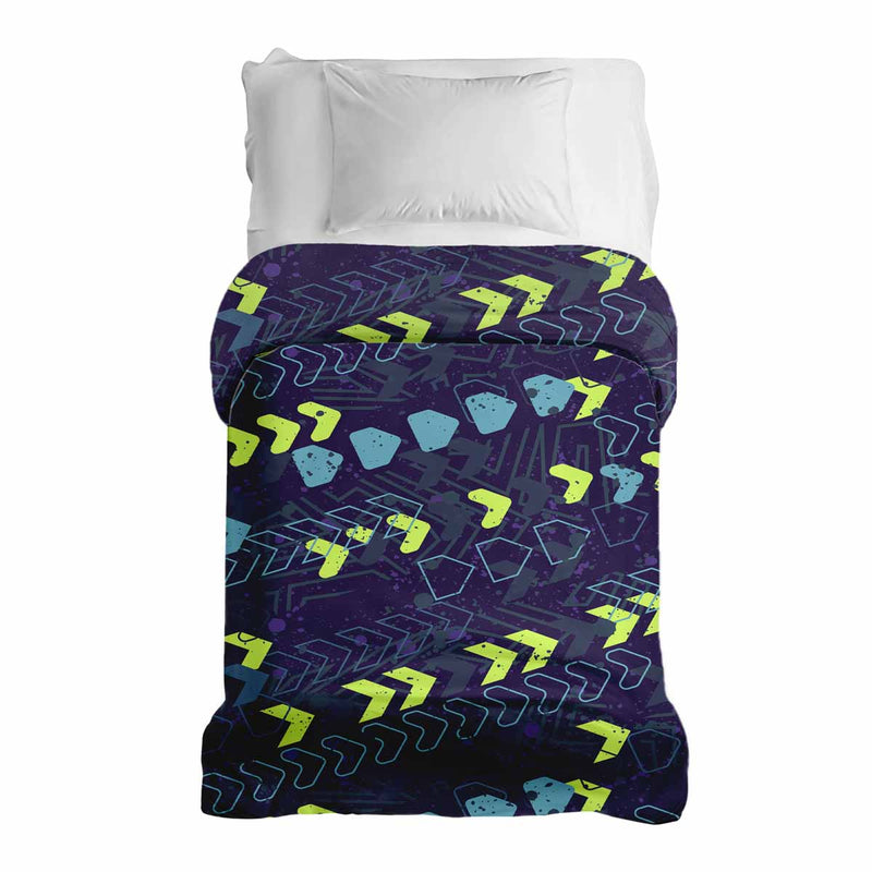 Manta terapéutica original - Funda de algodón azul oscuro con flechas