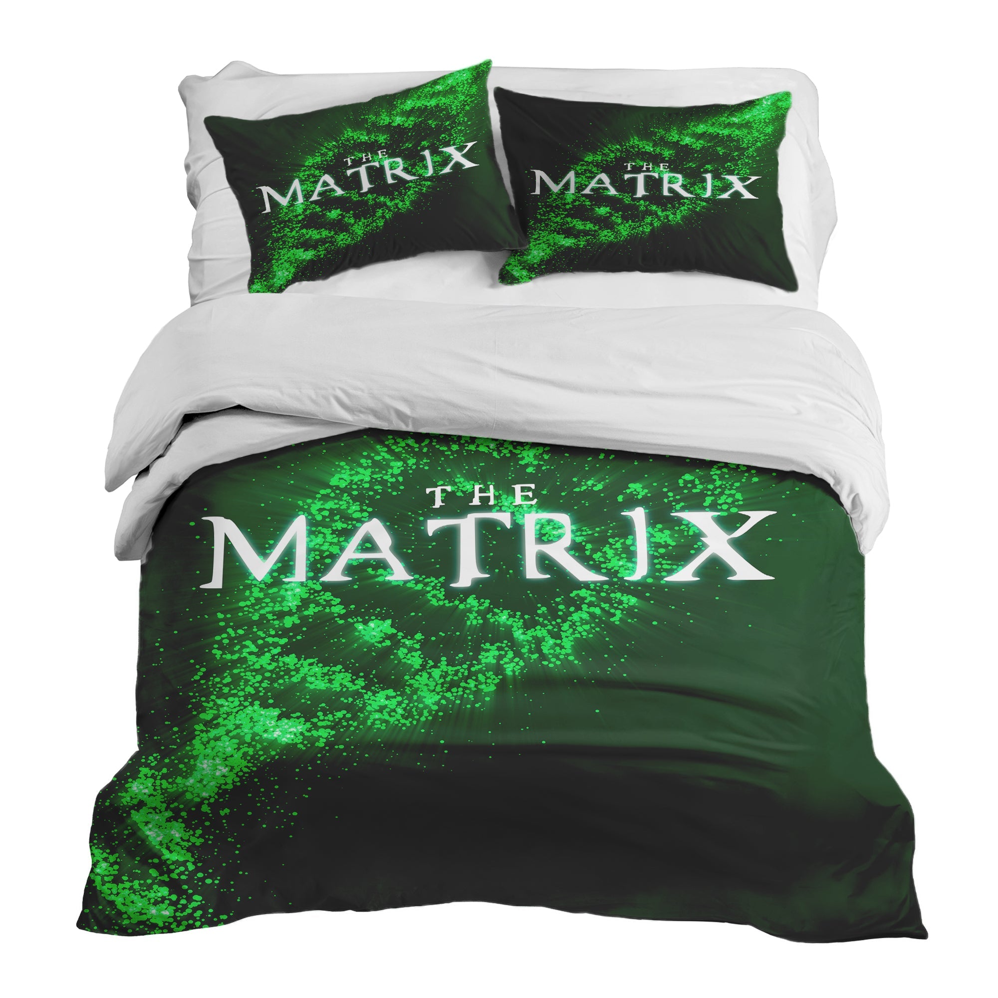 Set de ropa de cama con manta terapéutica verde Matrix DNA