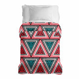 Manta terapéutica original - Funda de algodón con triángulos de colores