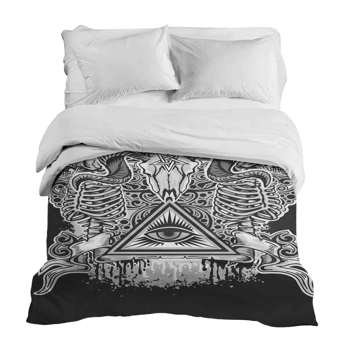 Manta terapéutica original - Funda de algodón negro Ojo 2