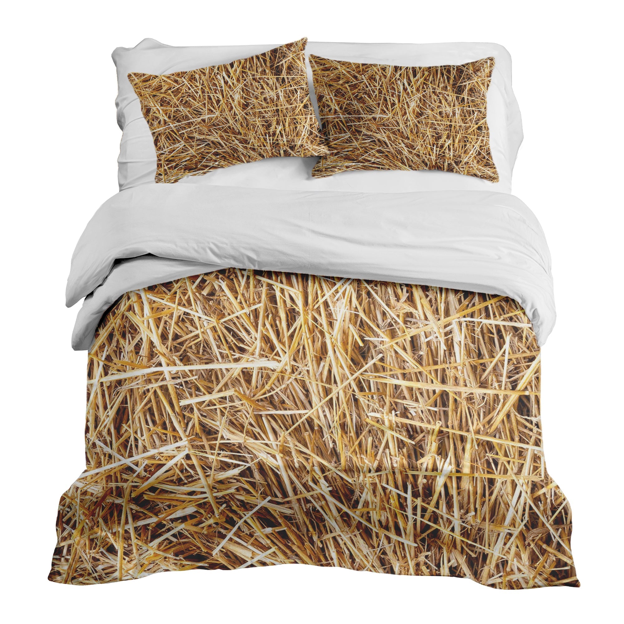Juego de ropa de cama con mantas terapéuticas y heno
