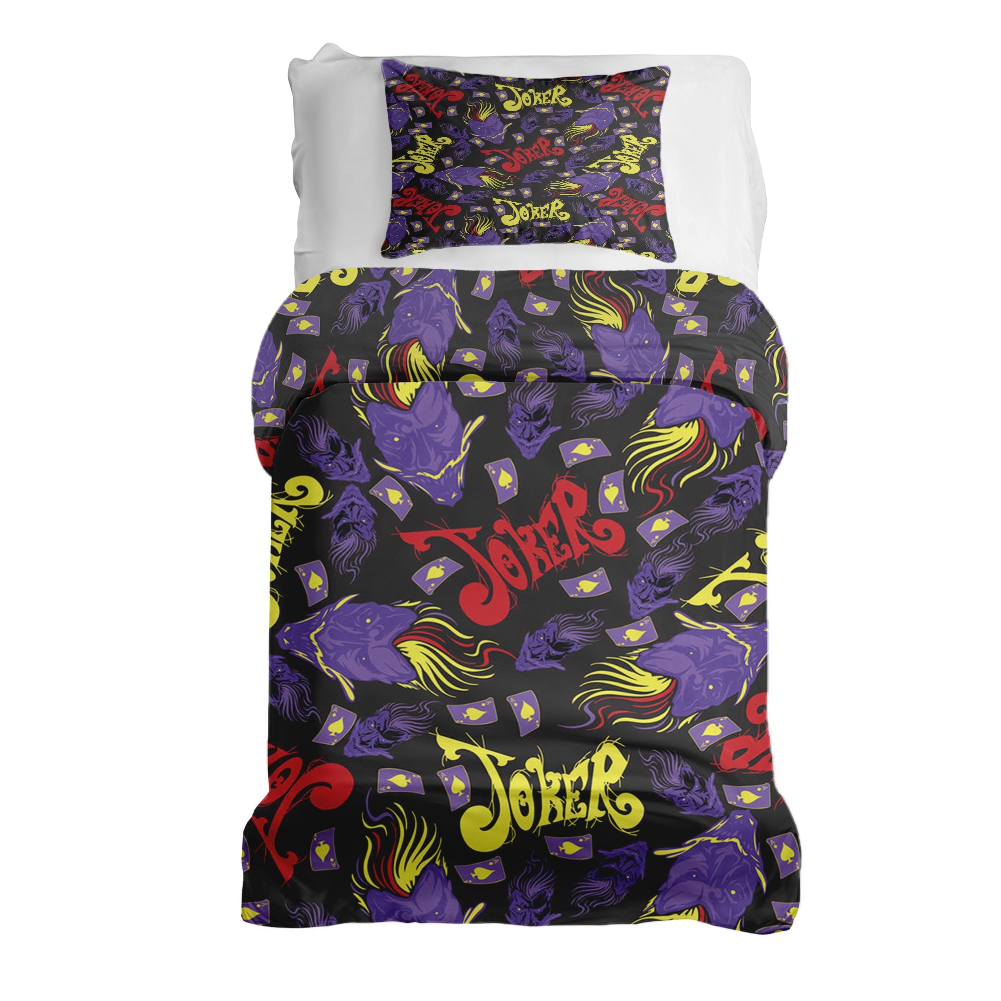 Juego de ropa de cama con manta terapéutica Joker
