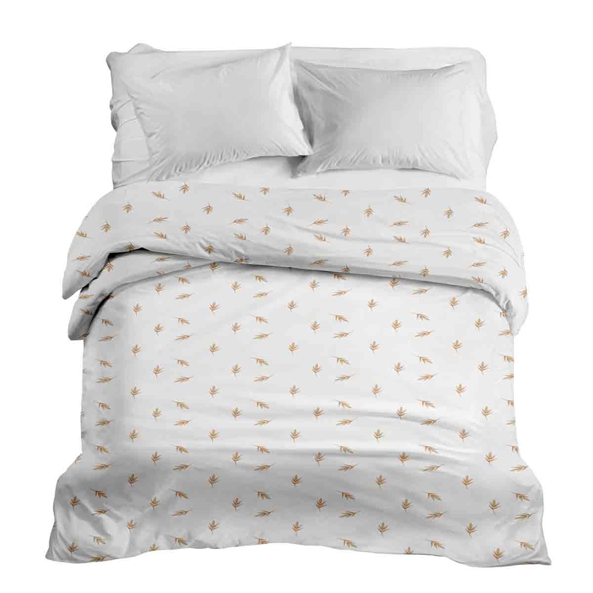 Manta terapéutica original - Funda de algodón blanca con pajitas